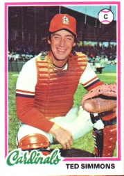 1978 Topps Baseball Cards      380     Ted Simmons